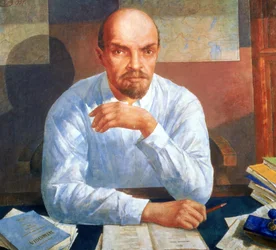 Porträt von Wladimir Iljitsch Lenin (1870-1924), 1934